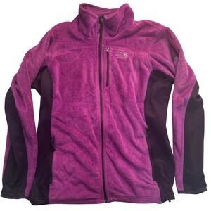Mountain Hardwear Monkey Woman Fleece Jacket Magenta Purple Full Zip Large